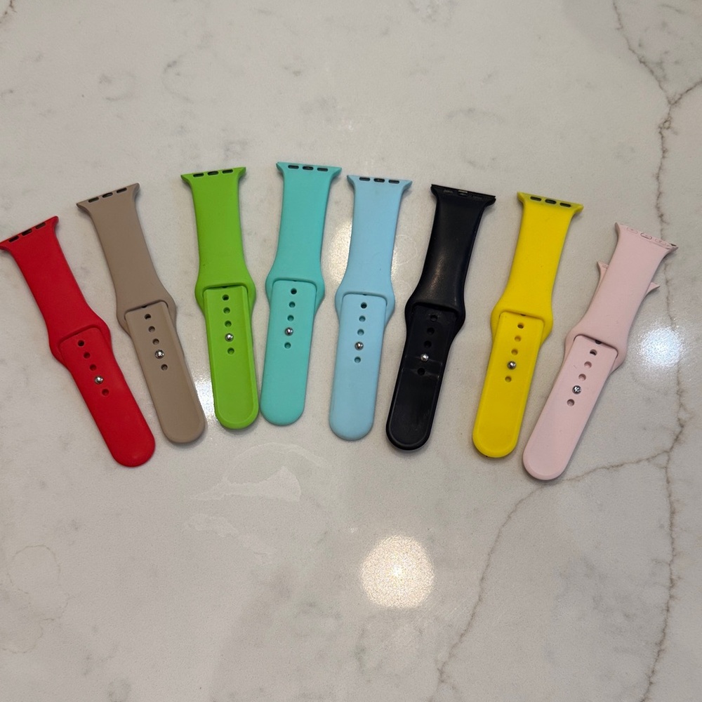 Colorful Silicone Watch Bands Set